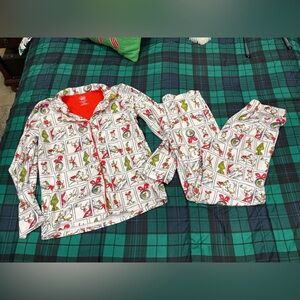 Ladies Size Small GRINCH Flannel PJ’s